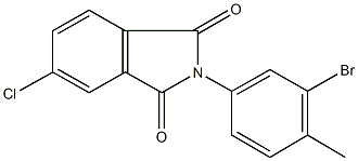 2-(3-bromo-4-methylphenyl)-5-chloro-1H-isoindole-1,3(2H)-dione Structure