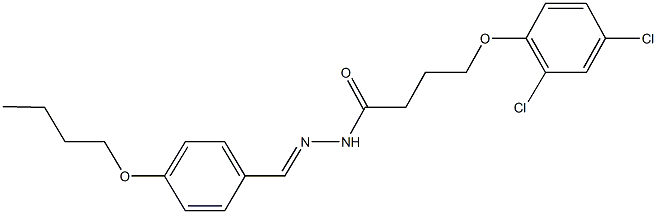 362496-68-2 N'-(4-butoxybenzylidene)-4-(2,4-dichlorophenoxy)butanohydrazide