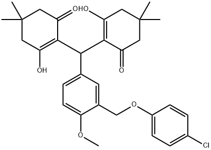 362497-85-6 2-[{3-[(4-chlorophenoxy)methyl]-4-methoxyphenyl}(2-hydroxy-4,4-dimethyl-6-oxo-1-cyclohexen-1-yl)methyl]-3-hydroxy-5,5-dimethyl-2-cyclohexen-1-one