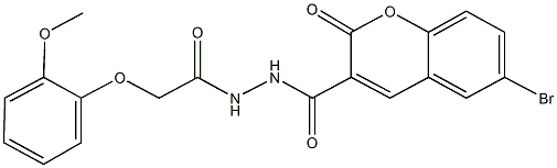 6-bromo-N'-[(2-methoxyphenoxy)acetyl]-2-oxo-2H-chromene-3-carbohydrazide|