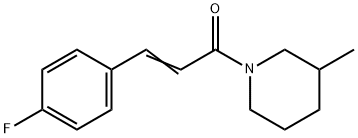 1-[3-(4-fluorophenyl)acryloyl]-3-methylpiperidine Structure