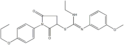 2,5-dioxo-1-(4-propoxyphenyl)-3-pyrrolidinyl N-ethyl-N