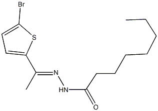 N'-[1-(5-bromo-2-thienyl)ethylidene]octanohydrazide,362500-73-0,结构式