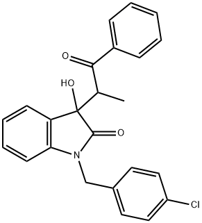 362507-41-3 1-(4-chlorobenzyl)-3-hydroxy-3-(1-methyl-2-oxo-2-phenylethyl)-1,3-dihydro-2H-indol-2-one