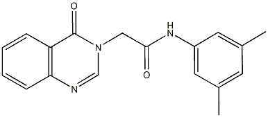 N-(3,5-dimethylphenyl)-2-(4-oxo-3(4H)-quinazolinyl)acetamide Structure