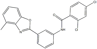 2,4-dichloro-N-[3-(4-methyl-1,3-benzoxazol-2-yl)phenyl]benzamide Structure