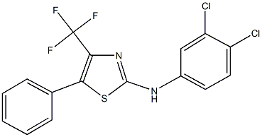 N-(3,4-dichlorophenyl)-N-[5-phenyl-4-(trifluoromethyl)-1,3-thiazol-2-yl]amine Structure