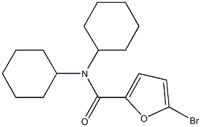 5-bromo-N,N-dicyclohexyl-2-furamide,362594-17-0,结构式