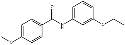 N-(3-ethoxyphenyl)-4-methoxybenzamide 结构式