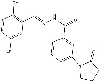 362597-65-7 N'-(5-bromo-2-hydroxybenzylidene)-3-(2-oxo-1-pyrrolidinyl)benzohydrazide