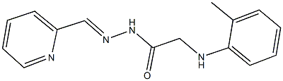 N'-(2-pyridinylmethylene)-2-(2-toluidino)acetohydrazide 结构式