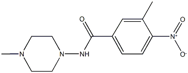 4-nitro-3-methyl-N-(4-methylpiperazin-1-yl)benzamide Structure