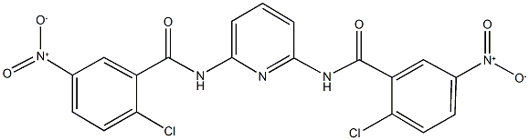 2-chloro-N-[6-({2-chloro-5-nitrobenzoyl}amino)-2-pyridinyl]-5-nitrobenzamide,362602-73-1,结构式