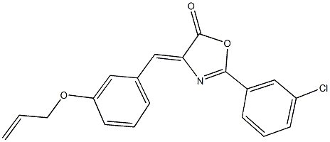 4-[3-(allyloxy)benzylidene]-2-(3-chlorophenyl)-1,3-oxazol-5(4H)-one Structure