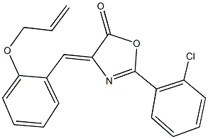 4-[2-(allyloxy)benzylidene]-2-(2-chlorophenyl)-1,3-oxazol-5(4H)-one Struktur
