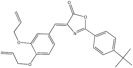 4-[3,4-bis(allyloxy)benzylidene]-2-(4-tert-butylphenyl)-1,3-oxazol-5(4H)-one Structure