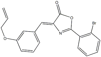 4-[3-(allyloxy)benzylidene]-2-(2-bromophenyl)-1,3-oxazol-5(4H)-one Structure
