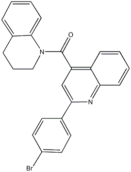 1-{[2-(4-bromophenyl)-4-quinolinyl]carbonyl}-1,2,3,4-tetrahydroquinoline,362609-53-8,结构式