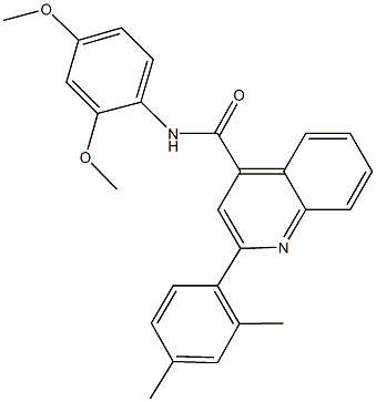 362609-69-6 N-(2,4-dimethoxyphenyl)-2-(2,4-dimethylphenyl)-4-quinolinecarboxamide