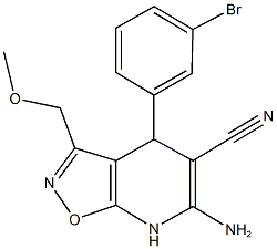 362620-17-5 6-amino-4-(3-bromophenyl)-3-(methoxymethyl)-4,7-dihydroisoxazolo[5,4-b]pyridine-5-carbonitrile