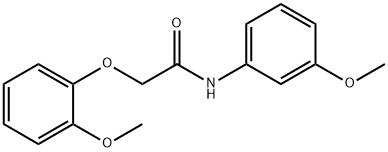 2-(2-methoxyphenoxy)-N-(3-methoxyphenyl)acetamide,363181-30-0,结构式