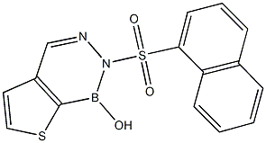 2-(1-naphthylsulfonyl)thieno[2,3-d][1,2,3]diazaborinin-1(2H)-ol 化学構造式