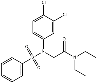 2-[3,4-dichloro(phenylsulfonyl)anilino]-N,N-diethylacetamide|