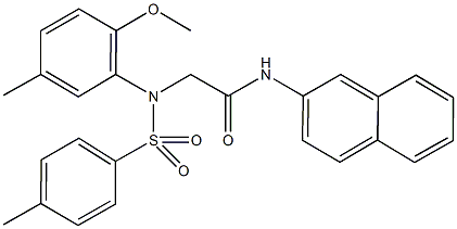 363575-83-1 2-{2-methoxy-5-methyl[(4-methylphenyl)sulfonyl]anilino}-N-(2-naphthyl)acetamide