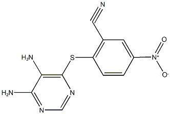 363618-27-3 2-[(5,6-diaminopyrimidin-4-yl)sulfanyl]-5-nitrobenzonitrile