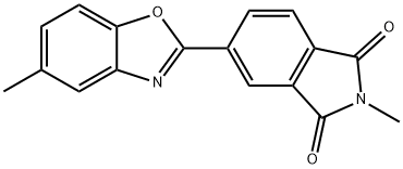 2-methyl-5-(5-methyl-1,3-benzoxazol-2-yl)-1H-isoindole-1,3(2H)-dione 化学構造式