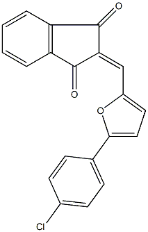 2-{[5-(4-chlorophenyl)-2-furyl]methylene}-1H-indene-1,3(2H)-dione|