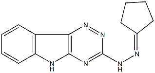 cyclopentanone 5H-[1,2,4]triazino[5,6-b]indol-3-ylhydrazone Structure