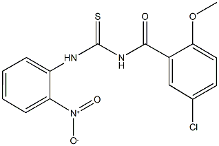 364338-43-2 N-(5-chloro-2-methoxybenzoyl)-N'-{2-nitrophenyl}thiourea