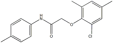 2-(2-chloro-4,6-dimethylphenoxy)-N-(4-methylphenyl)acetamide,364339-81-1,结构式
