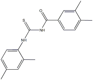 364383-05-1 N-(3,4-dimethylbenzoyl)-N'-(2,4-dimethylphenyl)thiourea