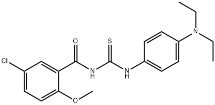 N-(5-chloro-2-methoxybenzoyl)-N'-[4-(diethylamino)phenyl]thiourea Structure