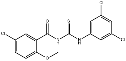 364597-57-9 N-(5-chloro-2-methoxybenzoyl)-N'-(3,5-dichlorophenyl)thiourea