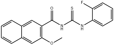 364601-60-5 N-(2-fluorophenyl)-N'-(3-methoxy-2-naphthoyl)thiourea