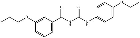 364602-03-9 N-(4-ethoxyphenyl)-N'-(3-propoxybenzoyl)thiourea