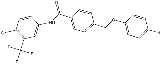 364602-16-4 N-[4-chloro-3-(trifluoromethyl)phenyl]-4-[(4-iodophenoxy)methyl]benzamide