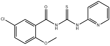 N-(5-chloro-2-methoxybenzoyl)-N'-(2-pyridinyl)thiourea Structure