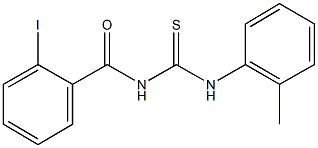 N-(2-iodobenzoyl)-N'-(2-methylphenyl)thiourea 结构式