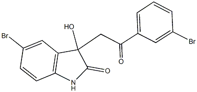 364610-82-2 5-bromo-3-[2-(3-bromophenyl)-2-oxoethyl]-3-hydroxy-1,3-dihydro-2H-indol-2-one