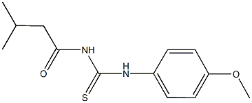 N-(4-methoxyphenyl)-N'-(3-methylbutanoyl)thiourea Structure