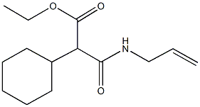 ethyl 3-(allylamino)-2-cyclohexyl-3-oxopropanoate Structure