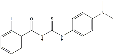 N-[4-(dimethylamino)phenyl]-N'-(2-iodobenzoyl)thiourea 化学構造式