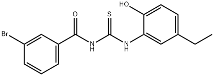 364625-85-4 N-(3-bromobenzoyl)-N'-(5-ethyl-2-hydroxyphenyl)thiourea