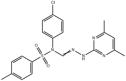 2-{[{4-chloro[(4-methylphenyl)sulfonyl]anilino}(imino)methyl]amino}-4,6-dimethylpyrimidine,364737-10-0,结构式