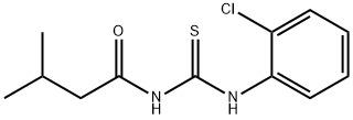 N-(2-chlorophenyl)-N'-(3-methylbutanoyl)thiourea 化学構造式