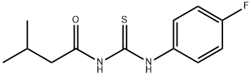 N-(4-fluorophenyl)-N'-(3-methylbutanoyl)thiourea Structure
